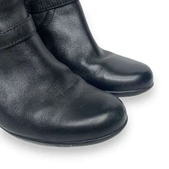 Clarks Tall Black Riding Boots Ladies Size 8 - Picture 8 of 9